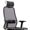 Καρέκλα γραφείου εργονομική Samurai-4 Megapap με ύφασμα Mesh σε μαύρο 70x70x124/134εκ.