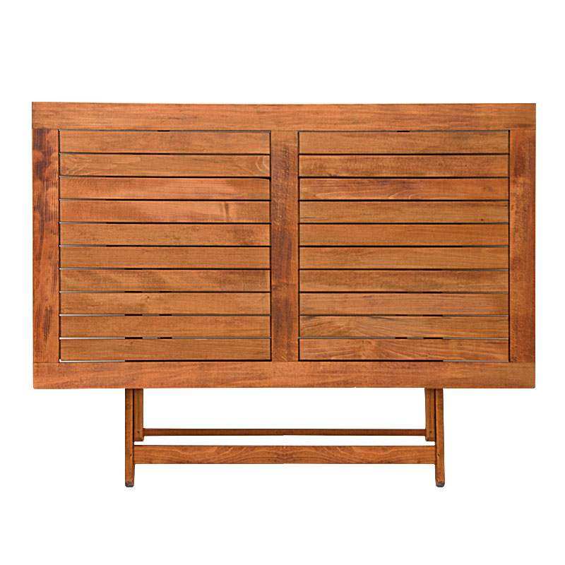 Τραπέζι πτυσσόμενο Klara Megapap από ξύλο οξιάς σε χρώμα κερασί εμποτισμού 140x80x71εκ.