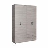 Ντουλάπα ρούχων Dynamic Megapap τετράφυλλη σε χρώμα zara 137x52x187cm.