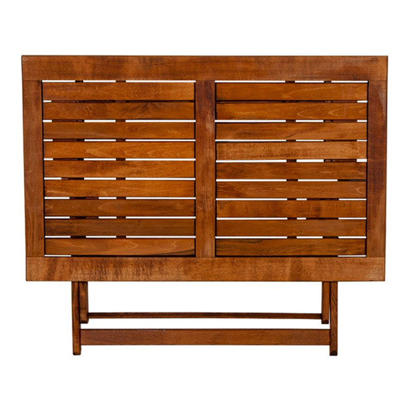 Τραπέζι πτυσσόμενο Klara Megapap από ξύλο οξιάς σε χρώμα κερασί εμποτισμού 120x75x71εκ.