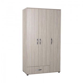 Ντουλάπα ρούχων Dynamic Megapap τρίφυλλη σε χρώμα zara 103x52x187εκ.