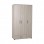 Ντουλάπα ρούχων Dynamic Megapap τρίφυλλη σε χρώμα zara 103x52x187εκ.