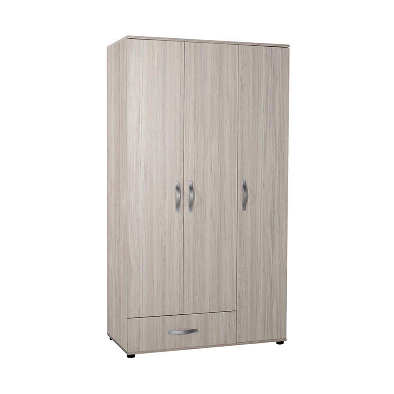 Ντουλάπα ρούχων Dynamic Megapap τρίφυλλη σε χρώμα zara 103x52x187εκ.