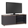 Έπιπλο TV Flat Line Plus Megapap σε ανθρακί - latte χρώμα 120x35x48εκ.