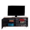 Έπιπλο TV Flat Line Plus Megapap σε ανθρακί - latte χρώμα 120x35x48εκ.