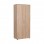 Ντουλάπα ρούχων Trendline Megapap δίφυλλη σε χρώμα sonoma 80x47x187εκ.