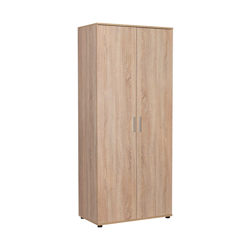 Ντουλάπα ρούχων Trendline Megapap δίφυλλη σε χρώμα sonoma 80x47x187εκ.