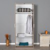 Ντουλάπα ρούχων Trendline Megapap δίφυλλη σε χρώμα sonoma 80x47x187εκ.