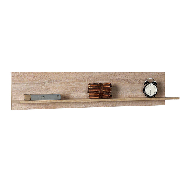 Ραφιέρα τοίχου μελαμίνης Flat Megapap σε χρώμα sonoma 120x20x25εκ.