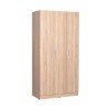 Ντουλάπα ρούχων Bodrum Megapap τρίφυλλη σε χρώμα sonoma 91x47x182εκ.