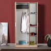 Ντουλάπα ρούχων Bodrum Megapap τρίφυλλη σε χρώμα sonoma 91x47x182εκ.