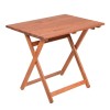 Τραπέζι πτυσσόμενο Klara Megapap από ξύλο οξιάς σε χρώμα κερασί εμποτισμού 100x60x71εκ.