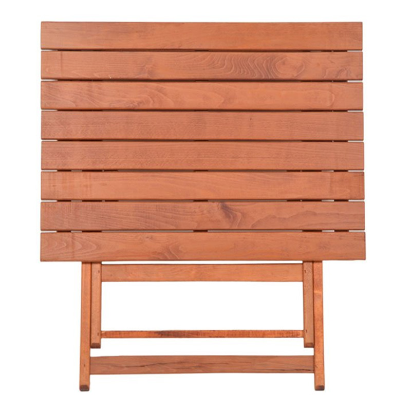 Τραπέζι πτυσσόμενο Klara Megapap από ξύλο οξιάς σε χρώμα κερασί εμποτισμού 100x60x71εκ.