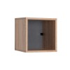 Βιβλιοθήκη στοιβαζόμενη Flat Megapap σε χρώμα sonoma 33x19x33εκ.
