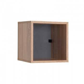 Βιβλιοθήκη στοιβαζόμενη Flat Megapap σε χρώμα sonoma 33x19x33εκ.