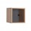 Βιβλιοθήκη στοιβαζόμενη Flat Megapap σε χρώμα sonoma 33x19x33εκ.