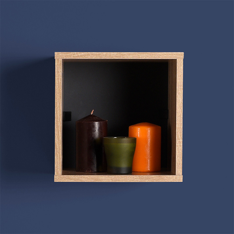 Βιβλιοθήκη στοιβαζόμενη Flat Megapap σε χρώμα sonoma 33x19x33εκ.