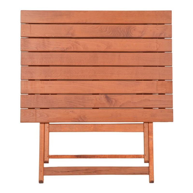 Τραπέζι πτυσσόμενο Klara Megapap από ξύλο οξιάς σε χρώμα κερασί εμποτισμού 80x60x71εκ.