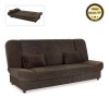 Kαναπές - κρεβάτι Tiko PLUS Megapap τριθέσιος με αποθηκευτικό χώρο και ύφασμα σε καφέ 200x90x96εκ.