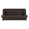 Kαναπές - κρεβάτι Tiko PLUS Megapap τριθέσιος με αποθηκευτικό χώρο και ύφασμα σε καφέ 200x90x96εκ.
