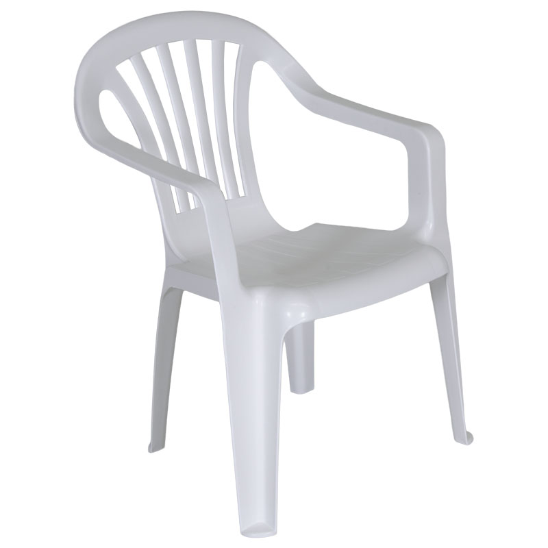 Καρεκλάκι παιδικό Baby Altea από πολυπροπυλένιο σε χρώμα λευκό 38x38x52εκ.