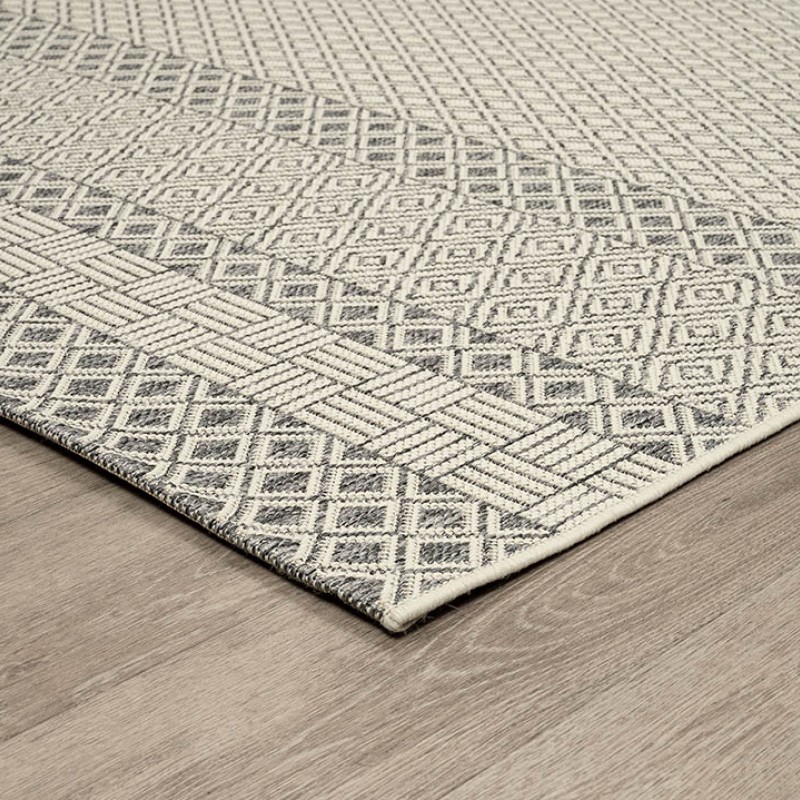 ΧΑΛΙ ETHNIK  1391D GREY-ECRU - 070X140  NewPlan