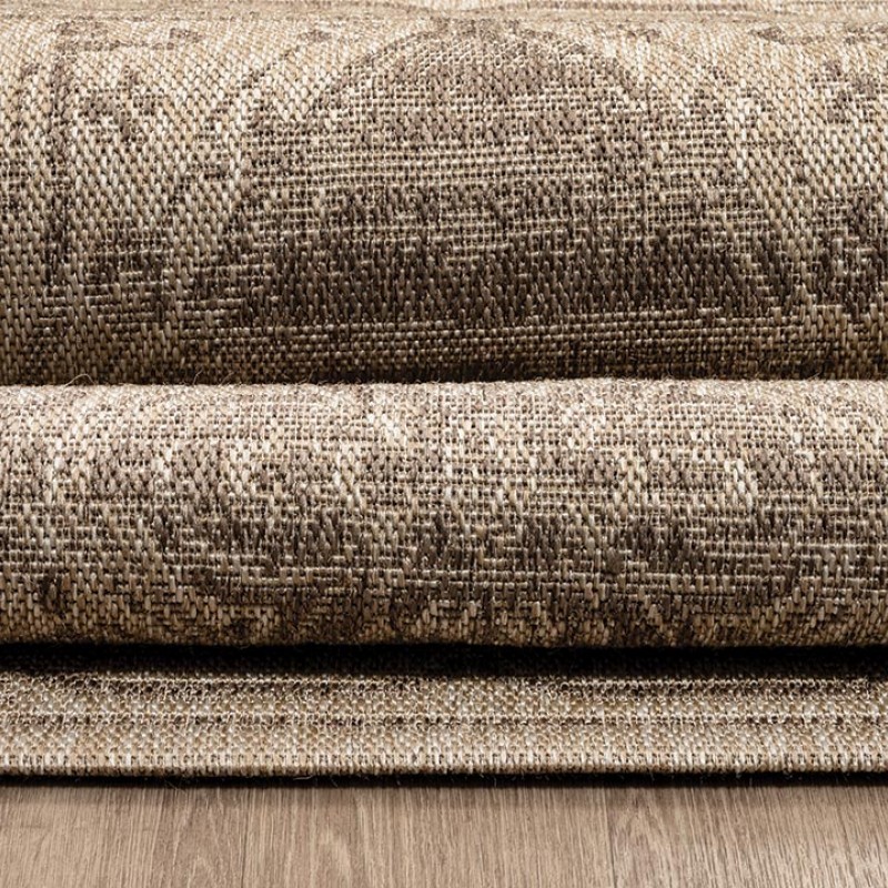 ΧΑΛΙ ETHNIK  204005C BROWN/CARAMEL BEIGE - 133X190  NewPlan