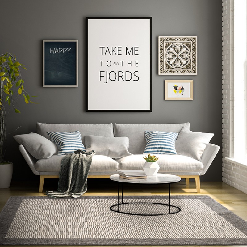 ΧΑΛΙ ETHNIK  9825D GREY-ECRU - 133X190  NewPlan