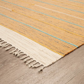 ΧΑΛΙ RIBELLA ΧΕΙΡΟΠΟΙΗΤΟ 200 BEIGE - 133X190  NewPlan