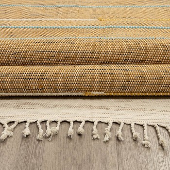 ΧΑΛΙ RIBELLA ΧΕΙΡΟΠΟΙΗΤΟ 200 BEIGE - 160X230  NewPlan