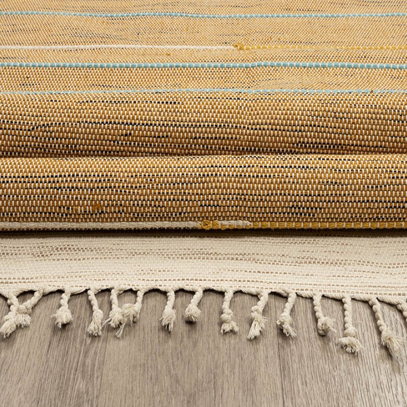 ΧΑΛΙ RIBELLA ΧΕΙΡΟΠΟΙΗΤΟ 200 BEIGE - 070X140  NewPlan