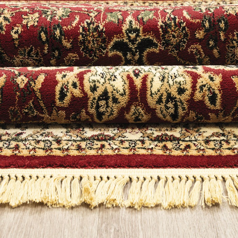 ΧΑΛΙ PERSIA 1019 BURGUNDY ΜΕ ΚΡΟΣΣΙ - 133X190  NewPlan