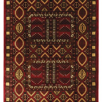 ΧΑΛΙ PERSIA 2273 BURGUNDY ΜΕ ΚΡΟΣΣΙ - SET067(2x140,1x200)  NewPlan