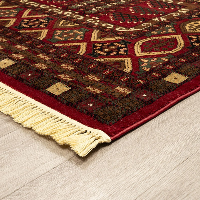 ΧΑΛΙ PERSIA 2273 BURGUNDY ΜΕ ΚΡΟΣΣΙ - SET067(2x140,1x200)  NewPlan