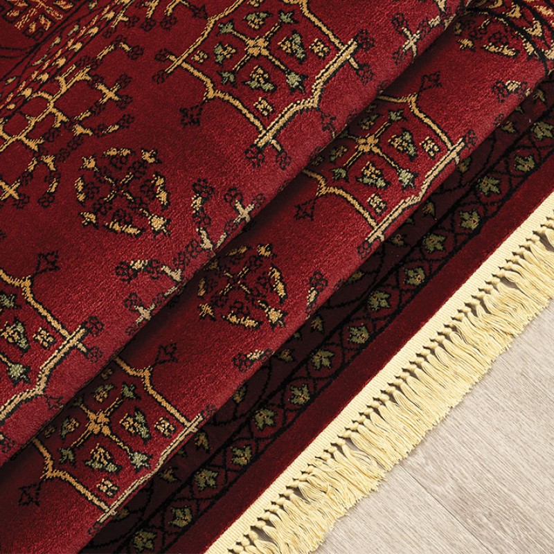 ΧΑΛΙ PERSIA   315 BURGUNDY ΜΕ ΚΡΟΣΣΙ - 080X150  NewPlan