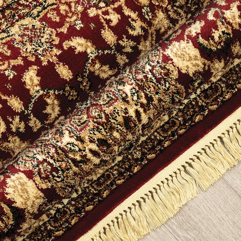 ΧΑΛΙ PERSIA 5649 BURGUNDY ΜΕ ΚΡΟΣΣΙ - SET067(2x140,1x200)  NewPlan