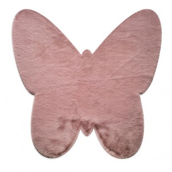 ΧΑΛΙ PUFFY JM7 DARK PINK BUTTERFLY ANTISLIP - 120X120B  NewPlan