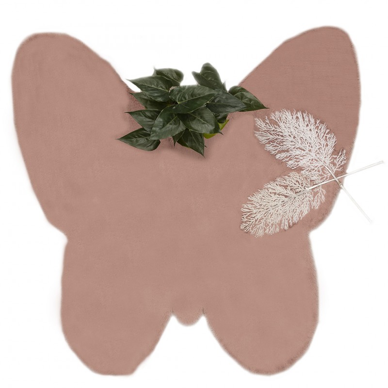 ΧΑΛΙ PUFFY JM7 DARK PINK BUTTERFLY ANTISLIP - 160X160Β  NewPlan