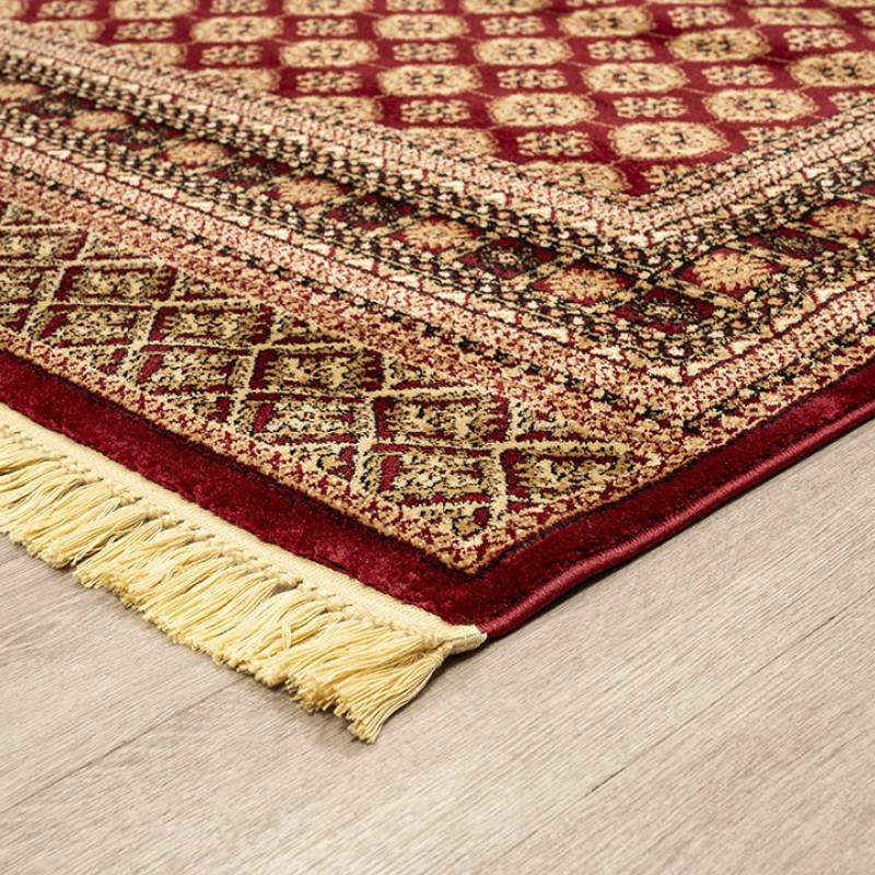 ΧΑΛΙ PERSIA 7838 BURGUNDY ΜΕ ΚΡΟΣΣΙ - SET067(2x140,1x200)  NewPlan