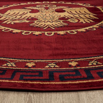 ΧΑΛΙ ΕΚΚΛΗΣΙΑΣΤΙΚΟ ATHOS 2128A BURGUNDY  ΡΟΤΟΝΤΑ - 250X250  NewPlan