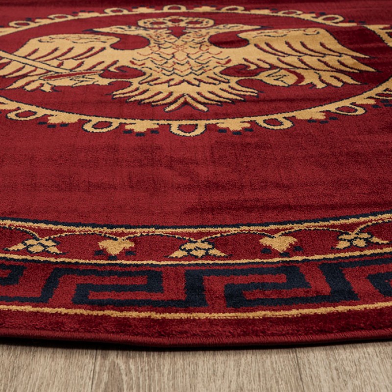 ΧΑΛΙ ΕΚΚΛΗΣΙΑΣΤΙΚΟ ATHOS 2128A BURGUNDY  ΡΟΤΟΝΤΑ - 250X250  NewPlan
