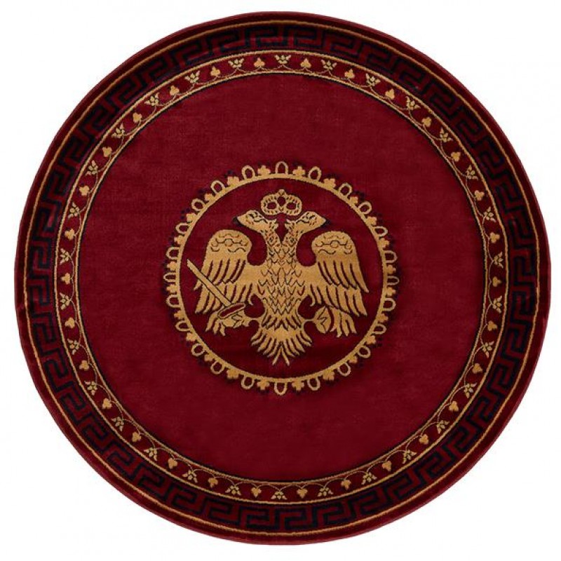 ΧΑΛΙ ΕΚΚΛΗΣΙΑΣΤΙΚΟ ATHOS 2128A BURGUNDY  ΡΟΤΟΝΤΑ - 250X250  NewPlan
