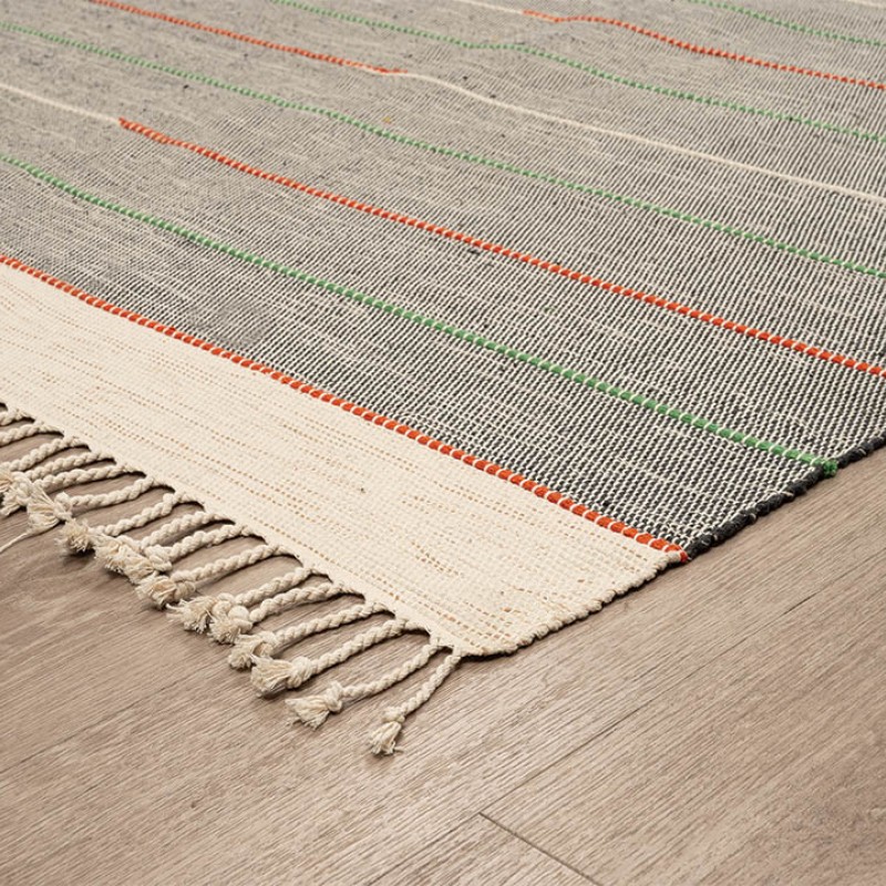 ΧΑΛΙ RIBELLA ΧΕΙΡΟΠΟΙΗΤΟ 500 L.GREY - 160X230  NewPlan