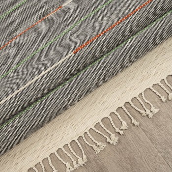 ΧΑΛΙ RIBELLA ΧΕΙΡΟΠΟΙΗΤΟ 500 L.GREY - 160X230  NewPlan