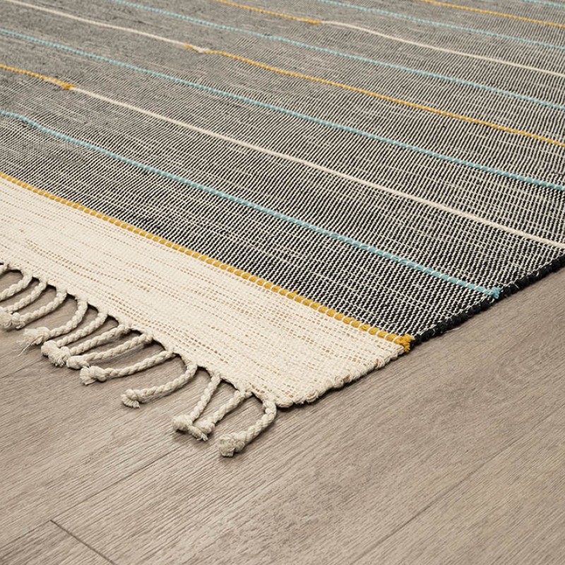 ΧΑΛΙ RIBELLA ΧΕΙΡΟΠΟΙΗΤΟ 100 D.GREY - 133X190  NewPlan