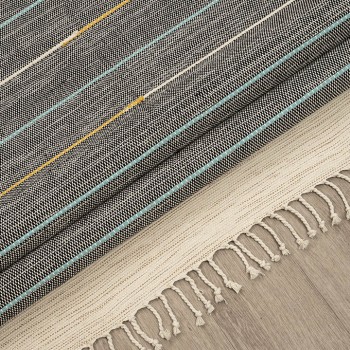 ΧΑΛΙ RIBELLA ΧΕΙΡΟΠΟΙΗΤΟ 100 D.GREY - 133X190  NewPlan