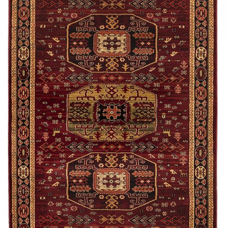 ΧΑΛΙ PERSIA 6057 BURGUNDY ΜΕ ΚΡΟΣΣΙ - 133X190  NewPlan