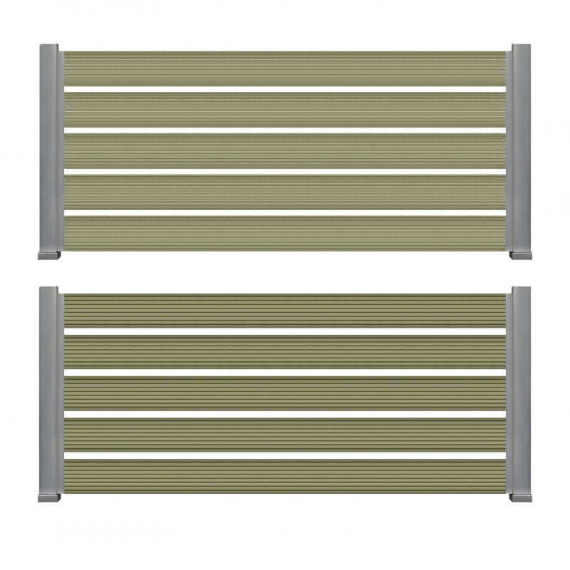 WPC ΠΕΡΙΦΡΑΞΗΣ 20/120mm OLIVE 50170 NewPlan