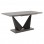 Τραπέζι Gordon pakoworld επεκτεινόμενο γκρι cement- πόδι μαύρο μέταλλο 160-200x90x75εκ