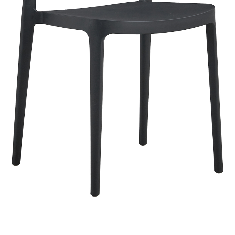 Καρέκλα Amvroan στοιβαζόμενη pakoworld με UV protection ανθρακί pp 51x49x79.5εκ